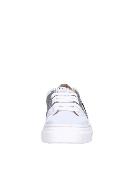 Sneakers in pelle PHILIPP PLEIN | 79005 GINEVRA-GLITTERBIANCO-ARGENTO